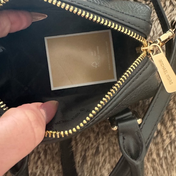 Michael Kors Black Satchel with Gold Accents - Picture 5 of 5